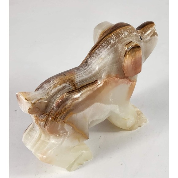 Marble Animal Figurine Dog Collectible Desk Mantel Home Decor Christmas Gift - Picture 4 of 10